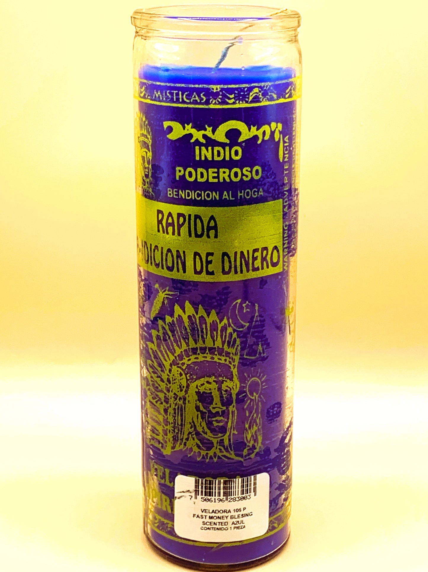 7 Days Indio Poderoso Bendicion Rapida, Fast Blessing Regular Size with Image