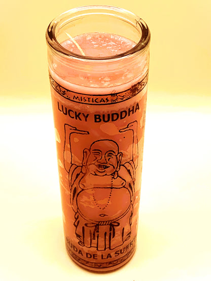 7 Days Buddha de la Suerte, Lucky Buddha Candle Regular size image