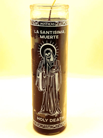 7 Days La Santisima Muerte Negra, Holy Death Black Candle Regular size image