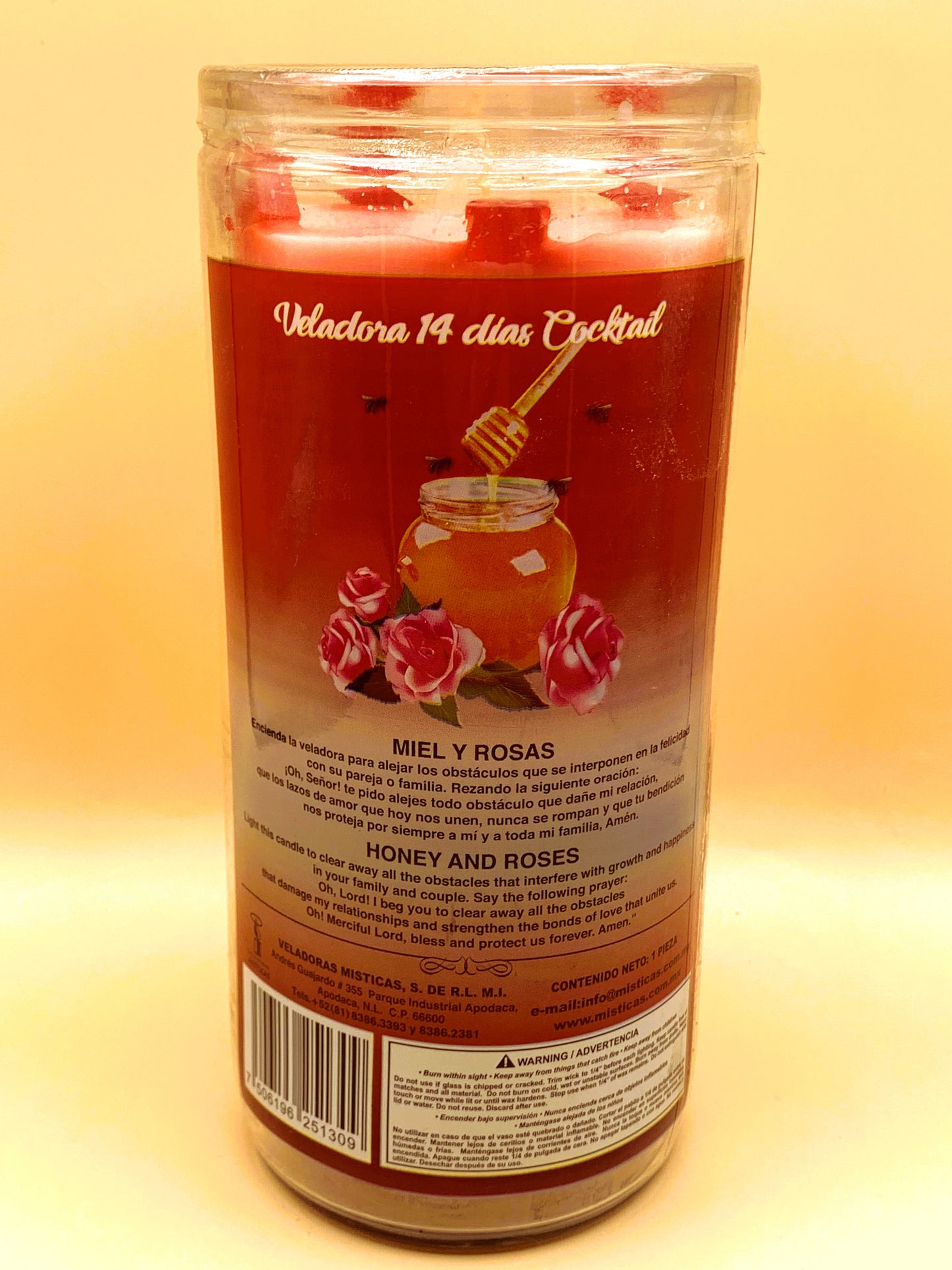 14 Days Miel y Rosas, Honey & Roses Candle XL image