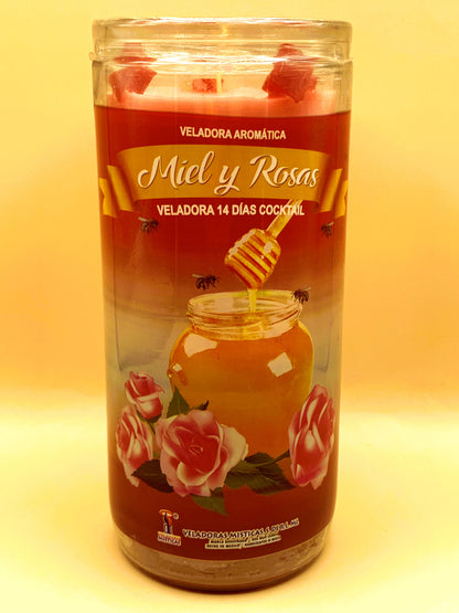 14 Days Miel y Rosas, Honey & Roses Candle XL image