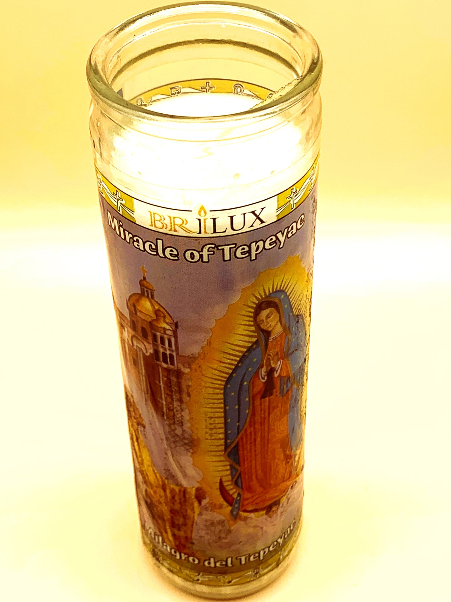 7 Days Milagro de Tepeyac Candle Regular size image