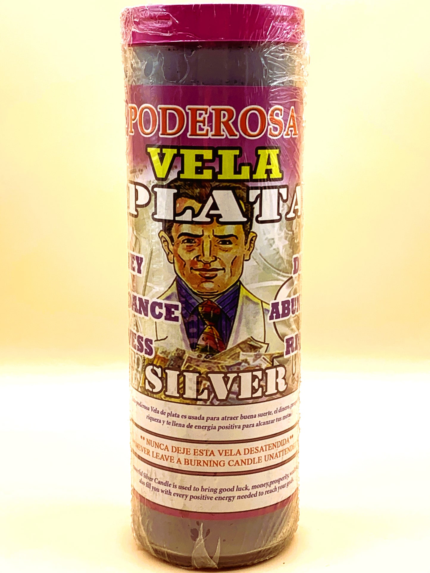 10 Days Poderosa Vela Plata, Silver Candle Large size image