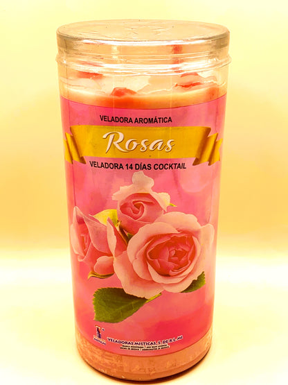 14 Days Rosas, Roses Candle XL image