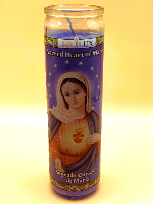 7 Days Sagrado Corazon de Maria Candle Regular size image