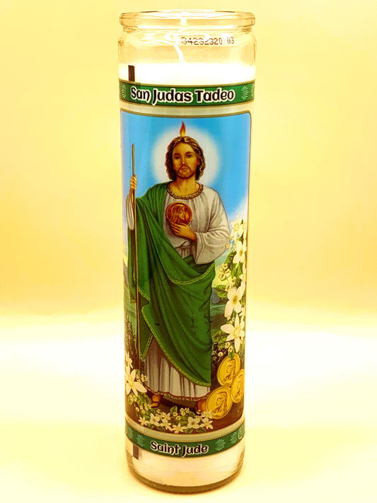 7 Days San Judas Candle Regular Size with Image