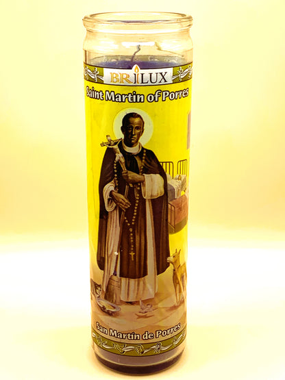 7 Days San Martin de Porres Candle Regular Size with Image