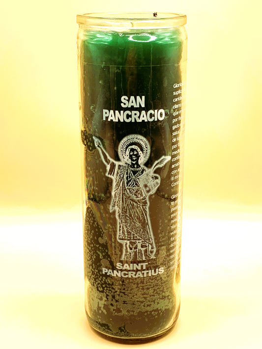 7 Days San Pancracio Candle Regular Size with Image