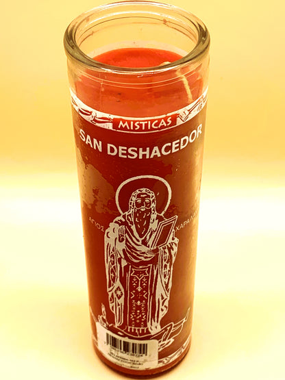 7 Days San Deshacedor Candle Regular Size with Image