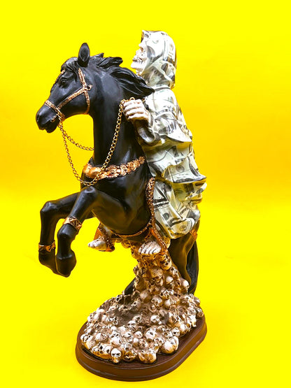 Santa Muerte in a Horse Statue