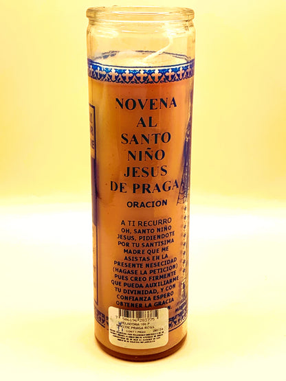 7 Days Novena Santo Nino Jesus de Praga Candle Regular size image