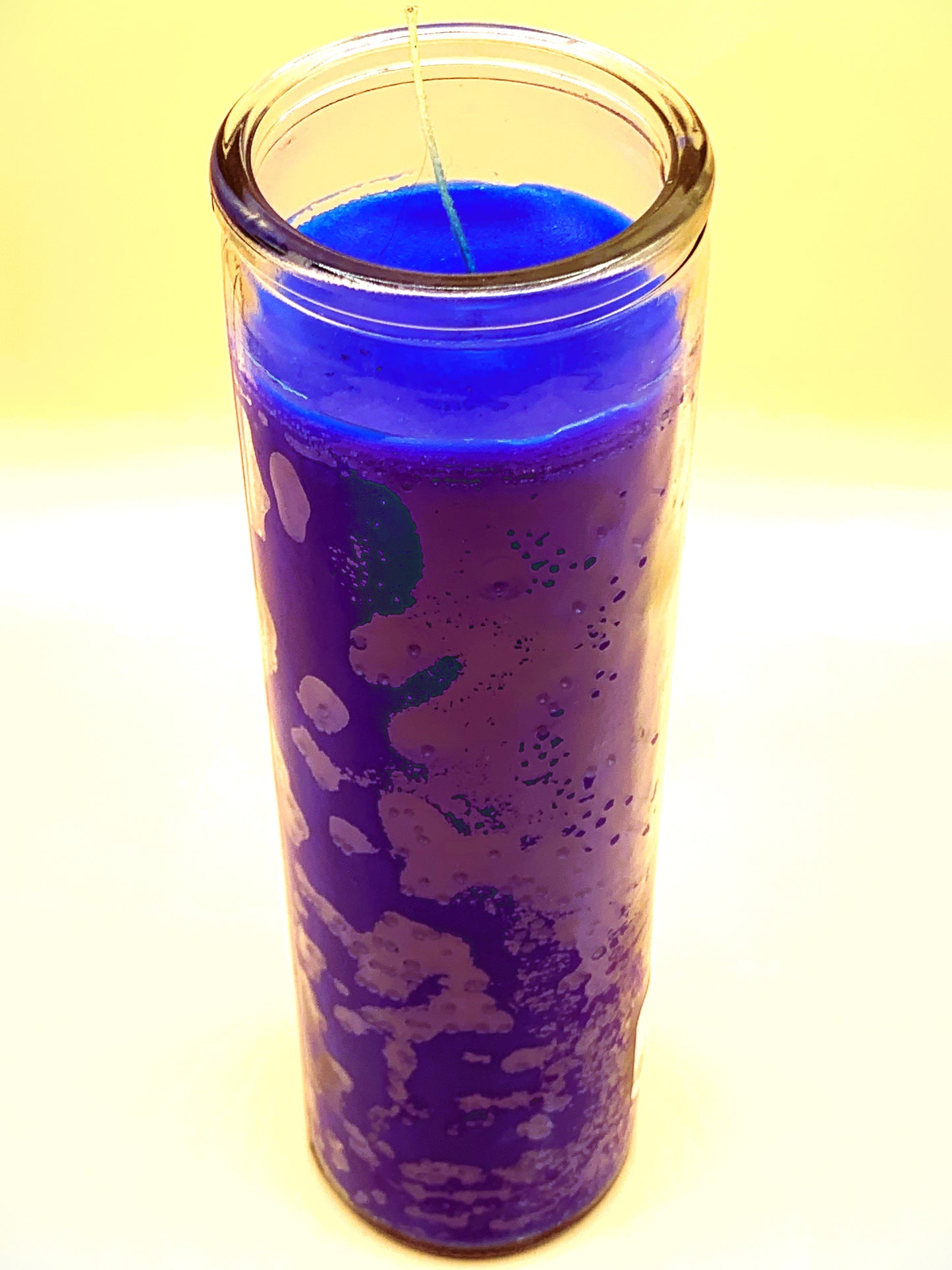 7 Days Azul, Blue Candle Regular size plain