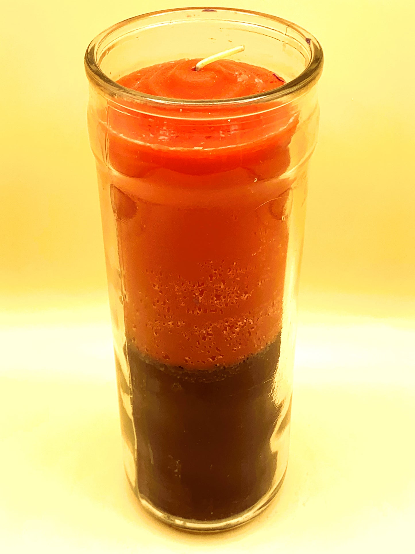 10 Days Rojo y Negro, Red and Black Candle Large Size Plain Color