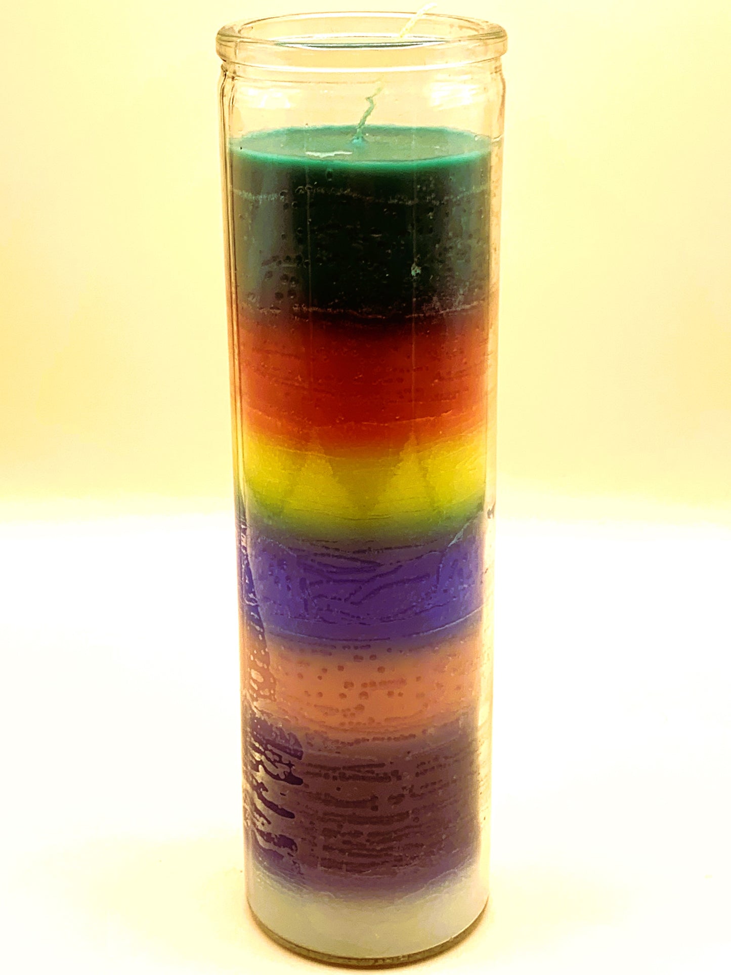 7 Days Vela de Siete Colores, Seven Color Candle Regular size plain