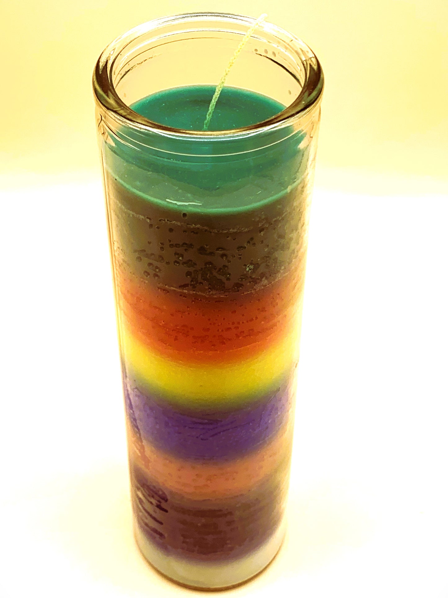 7 Days Vela de Siete Colores, Seven Color Candle Regular size plain