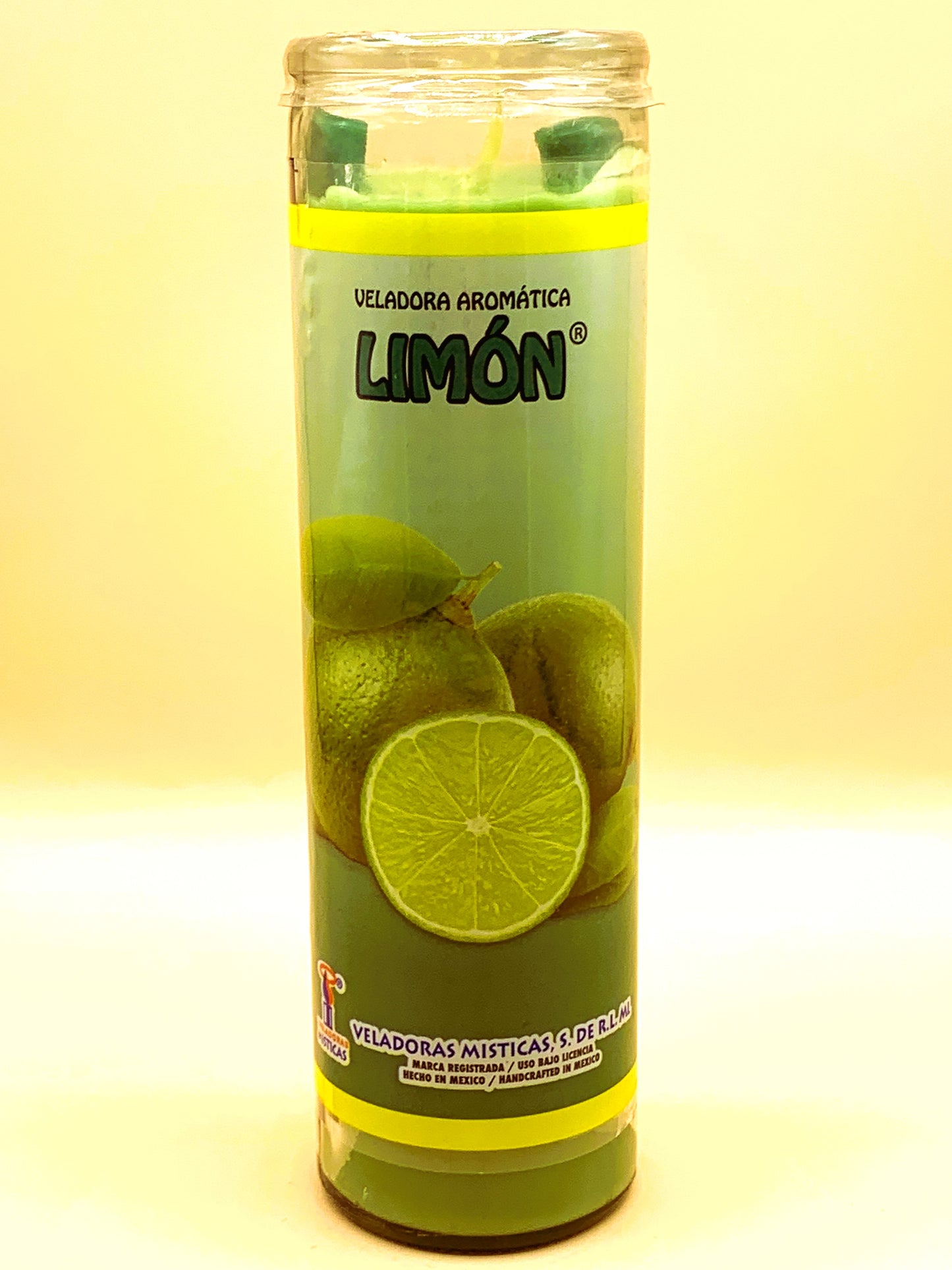 7 Days Limon, Lemon Candle Regular Size with Image