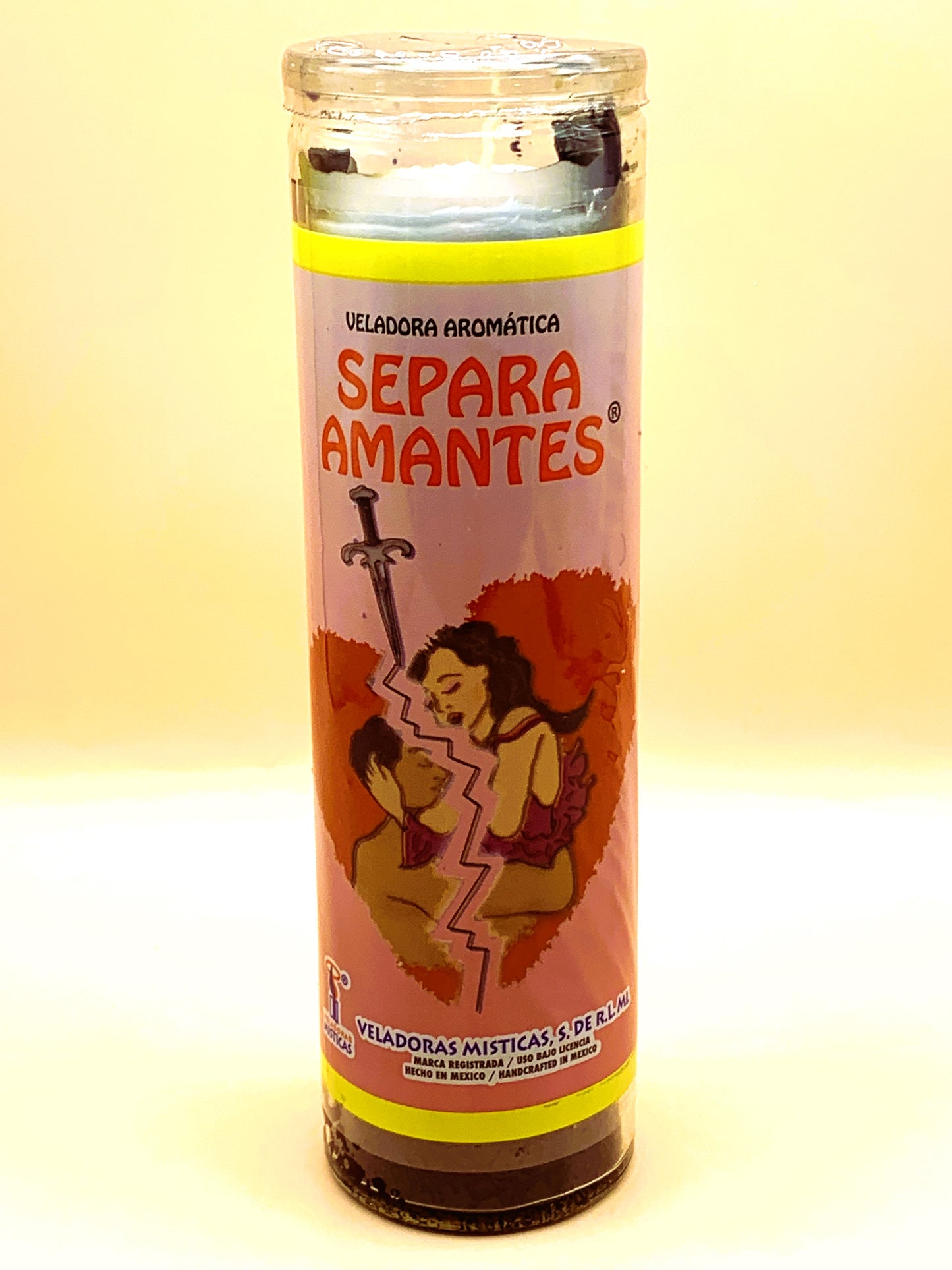 7 Days Separa Amantes, Break up lovers Candle Regular Size with Image