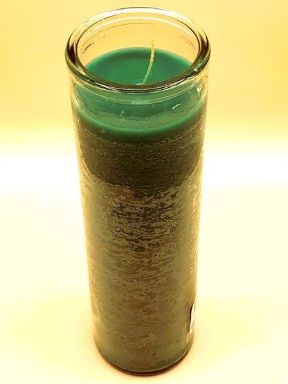 7 Days Vela Verde, Green Candle Regular size plain